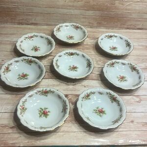 8 Johann Haviland Moss Rose (Bavarian Backstamp) by JOHANN HAVILAND Dessert Bowl